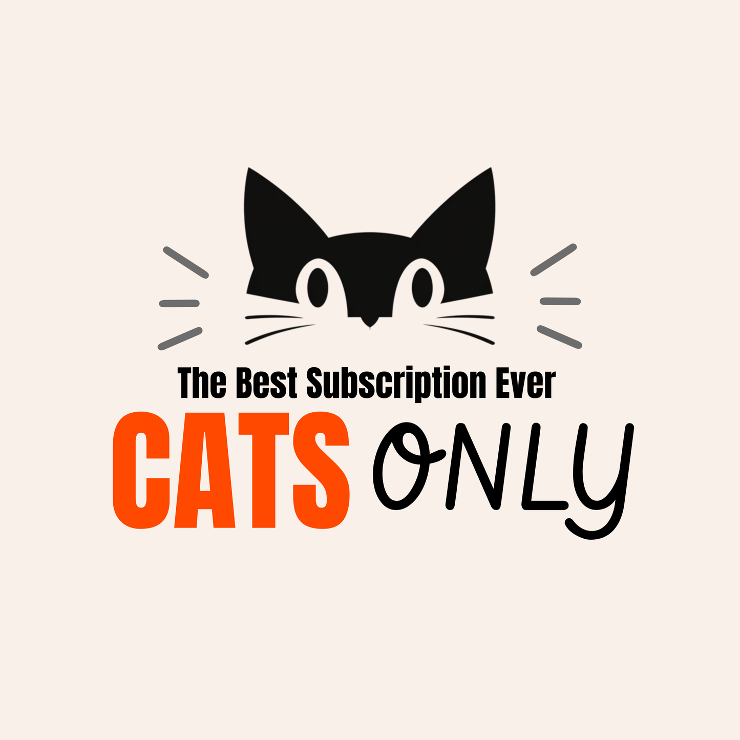 Cats Only T-shirt - Tuxedo Cat Club Edition