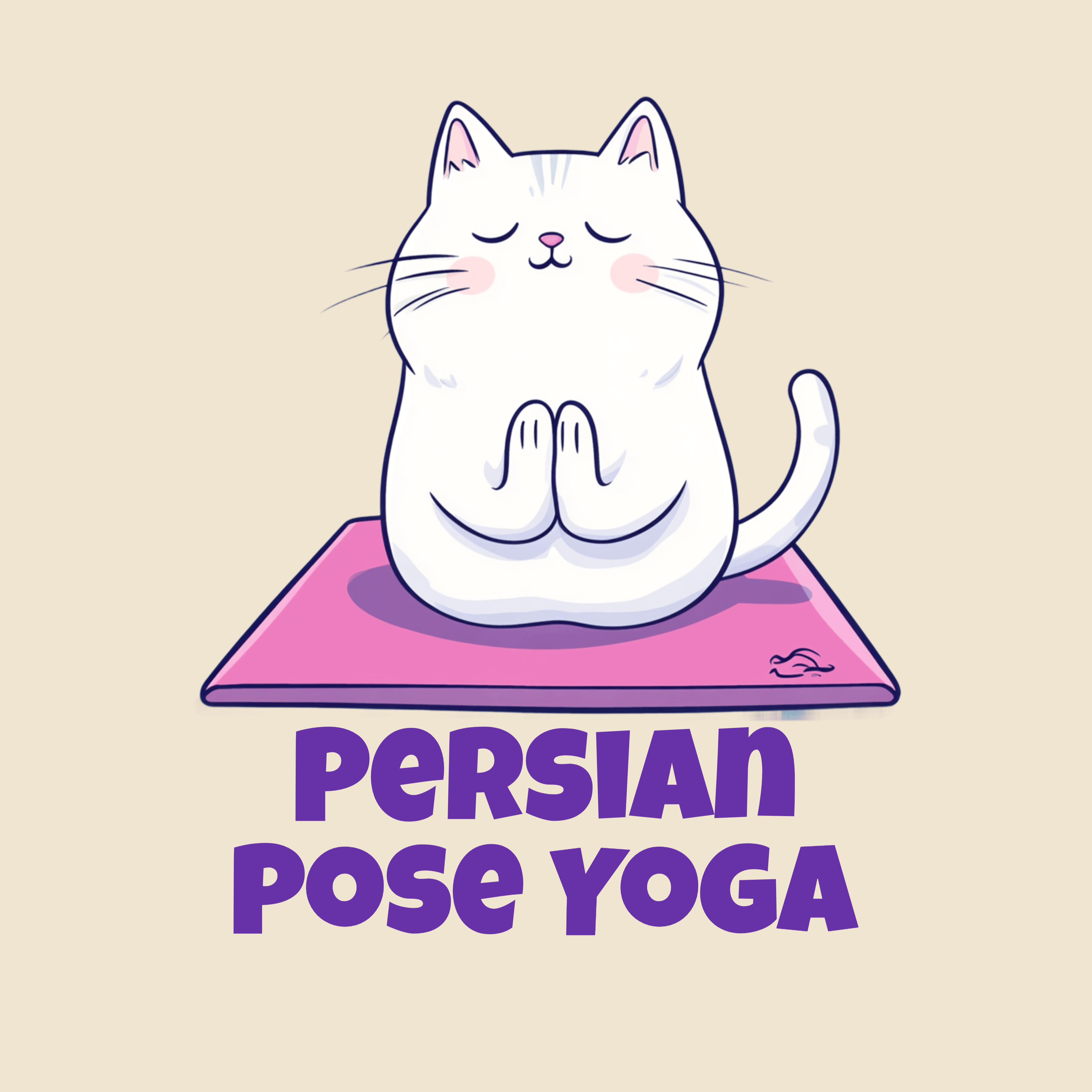 Persian Pose Yoga T-shirt - Playful Relaxation in Style