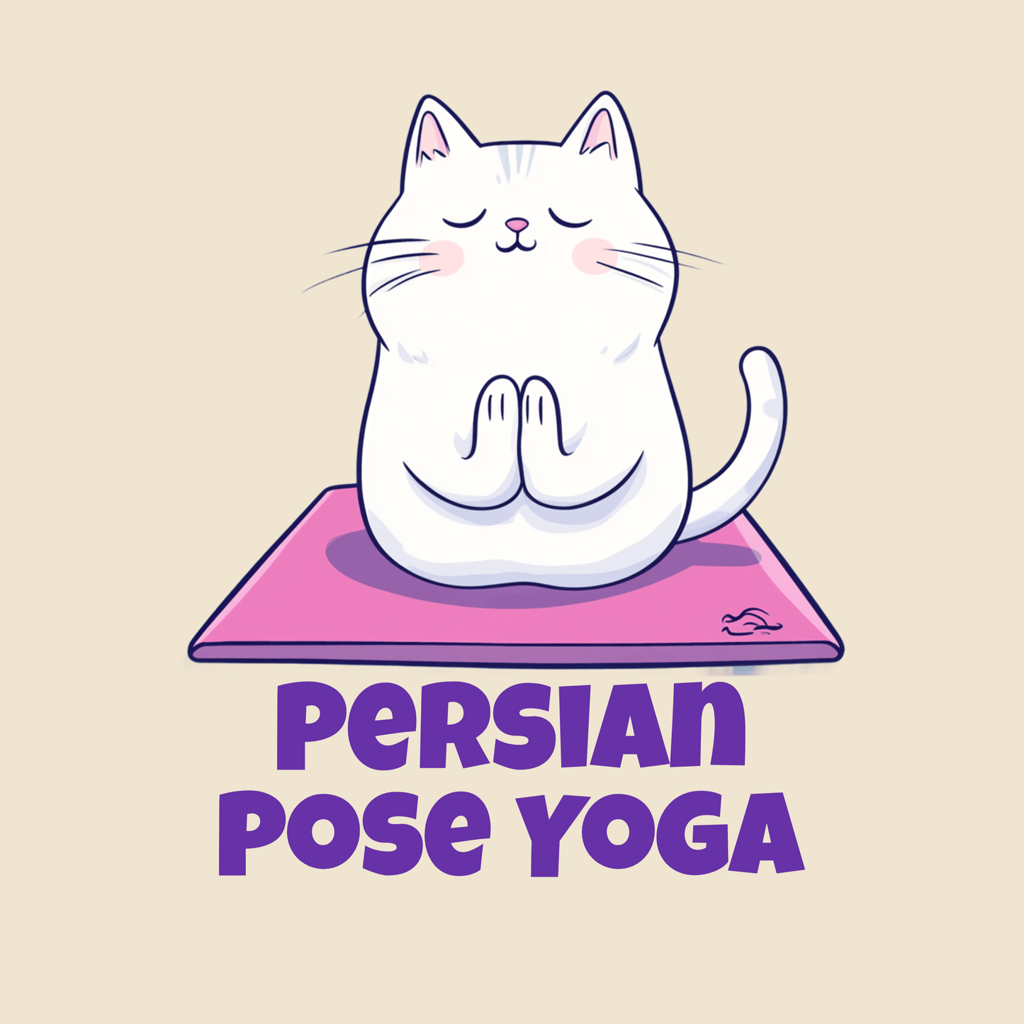 Persian Pose Yoga T-shirt - Playful Relaxation in Style