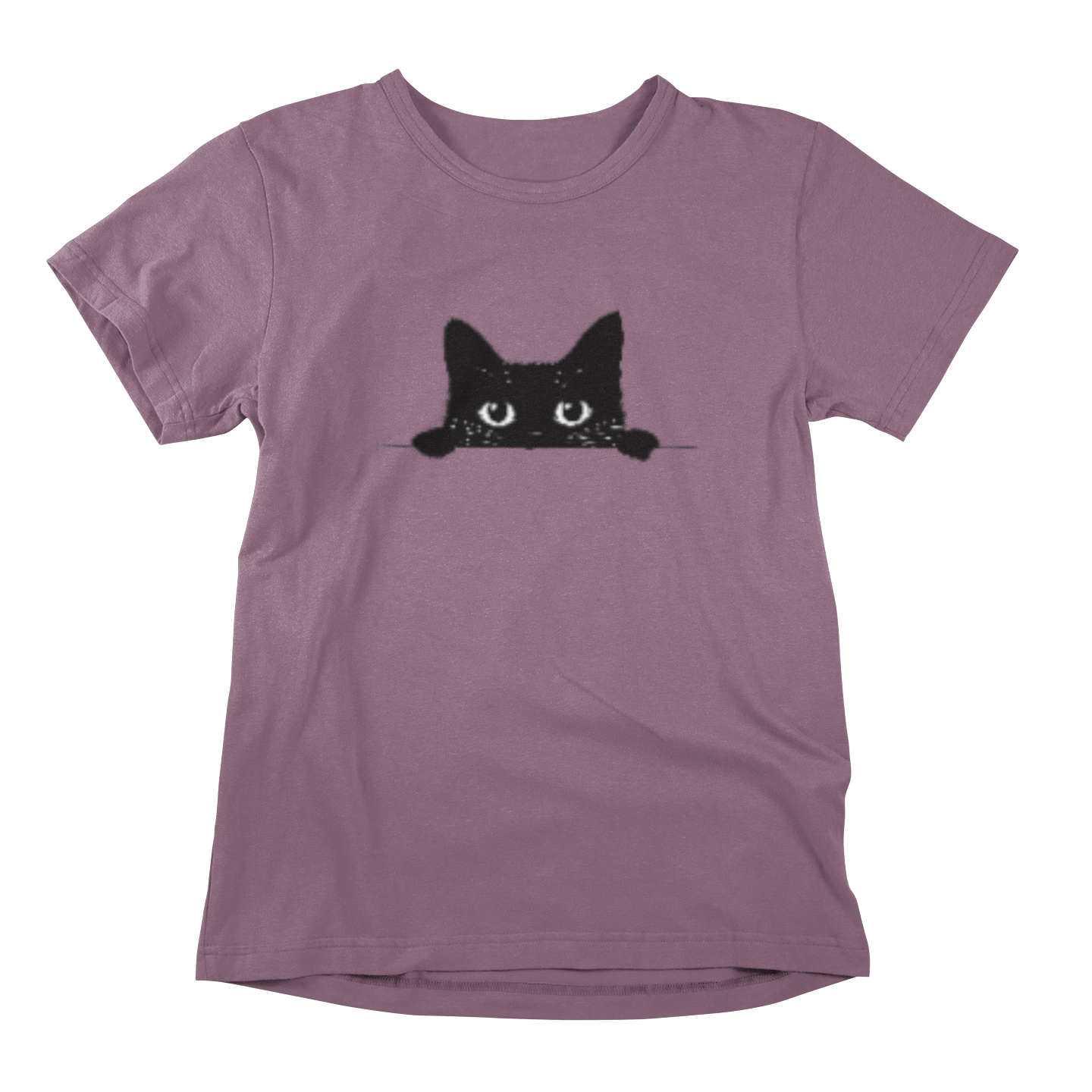 Peek-a-Boo Siamese Cat T-shirt - Adorable Minimalist Design