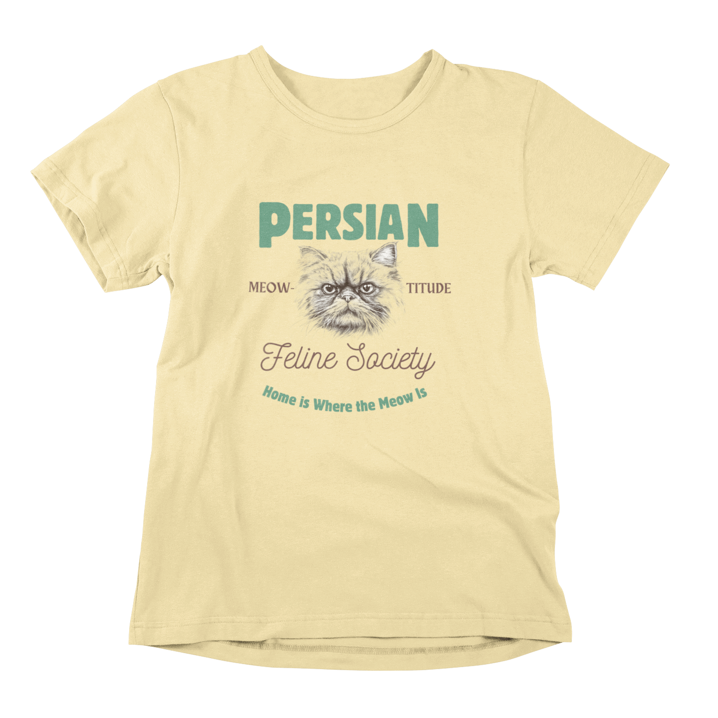 Persian Feline Society T-shirt - Meow-titude in Style