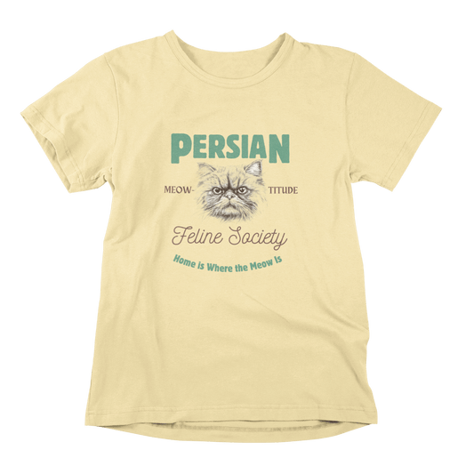 Persian Feline Society T-shirt - Meow-titude in Style