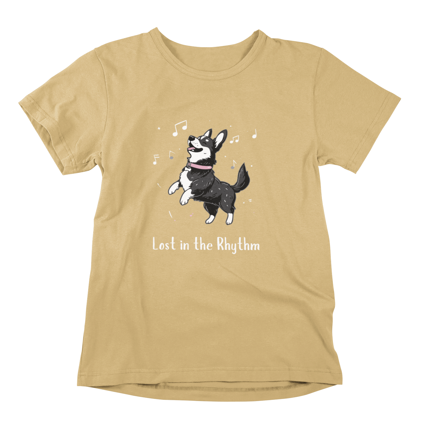 Lost in the Rhythm T-shirt - Swedish Vallhund Dancing Joy