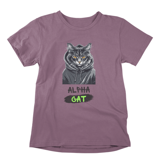 Alpha Cat Maine Coon T-shirt - Bold & Edgy Cat Design