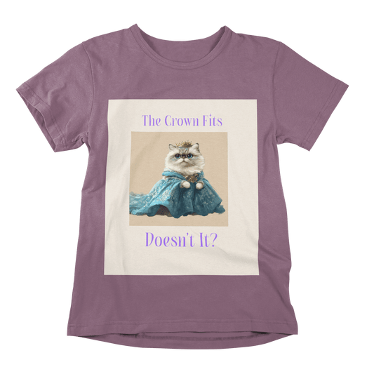 Persian Cat Royalty T-shirt - The Crown Fits Perfectly