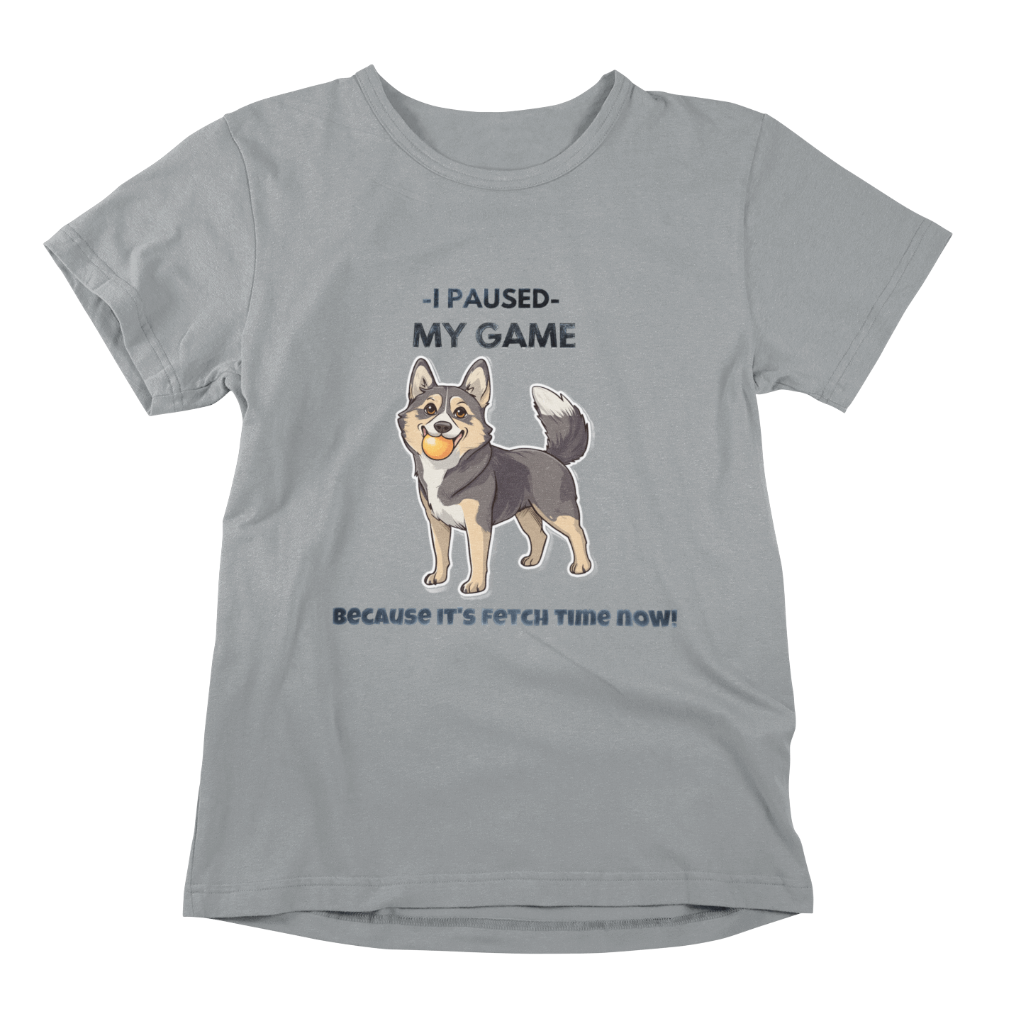 I Paused My Game T-shirt - Swedish Vallhund Fetch Time