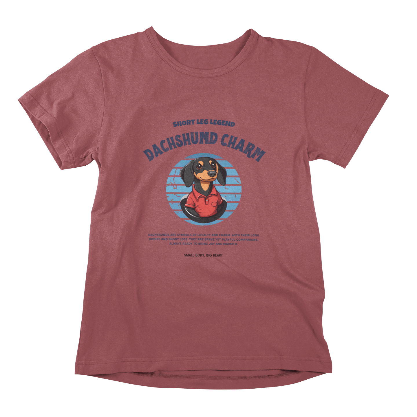 Dachshund Charm T-shirt - Effortless Style, Endless Love