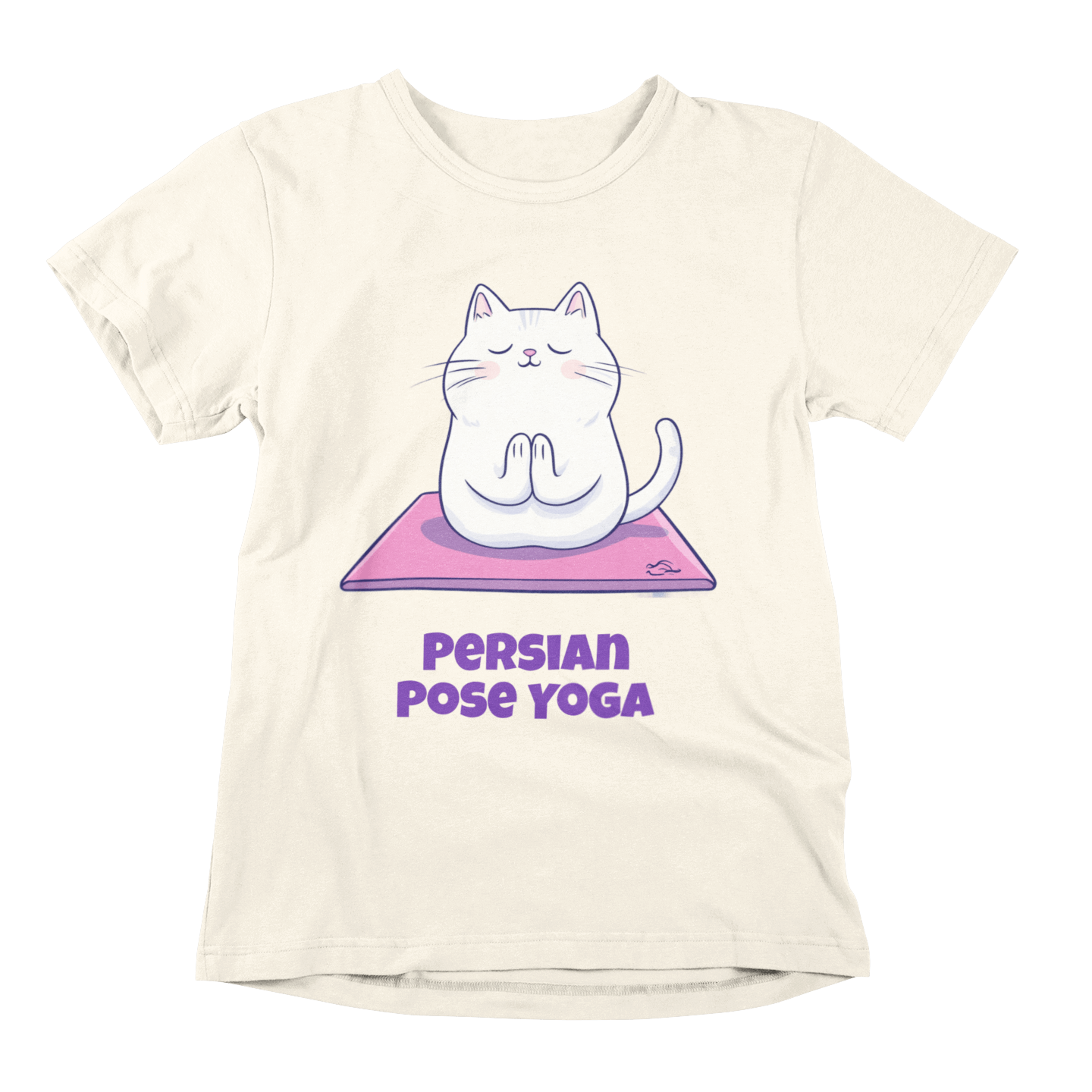 Persian Pose Yoga T-shirt - Playful Relaxation in Style