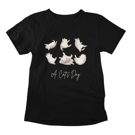 A Cat’s Day T-shirt - Scottish Fold Moments