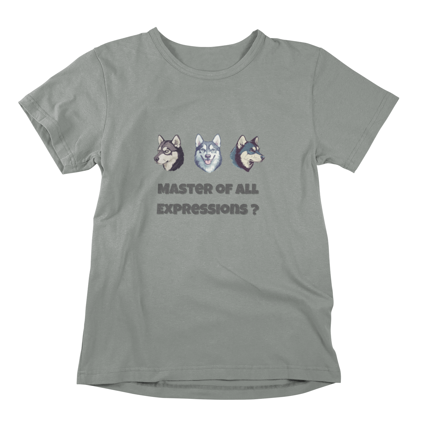 Master of Expressions Husky T-shirt - Playful Design