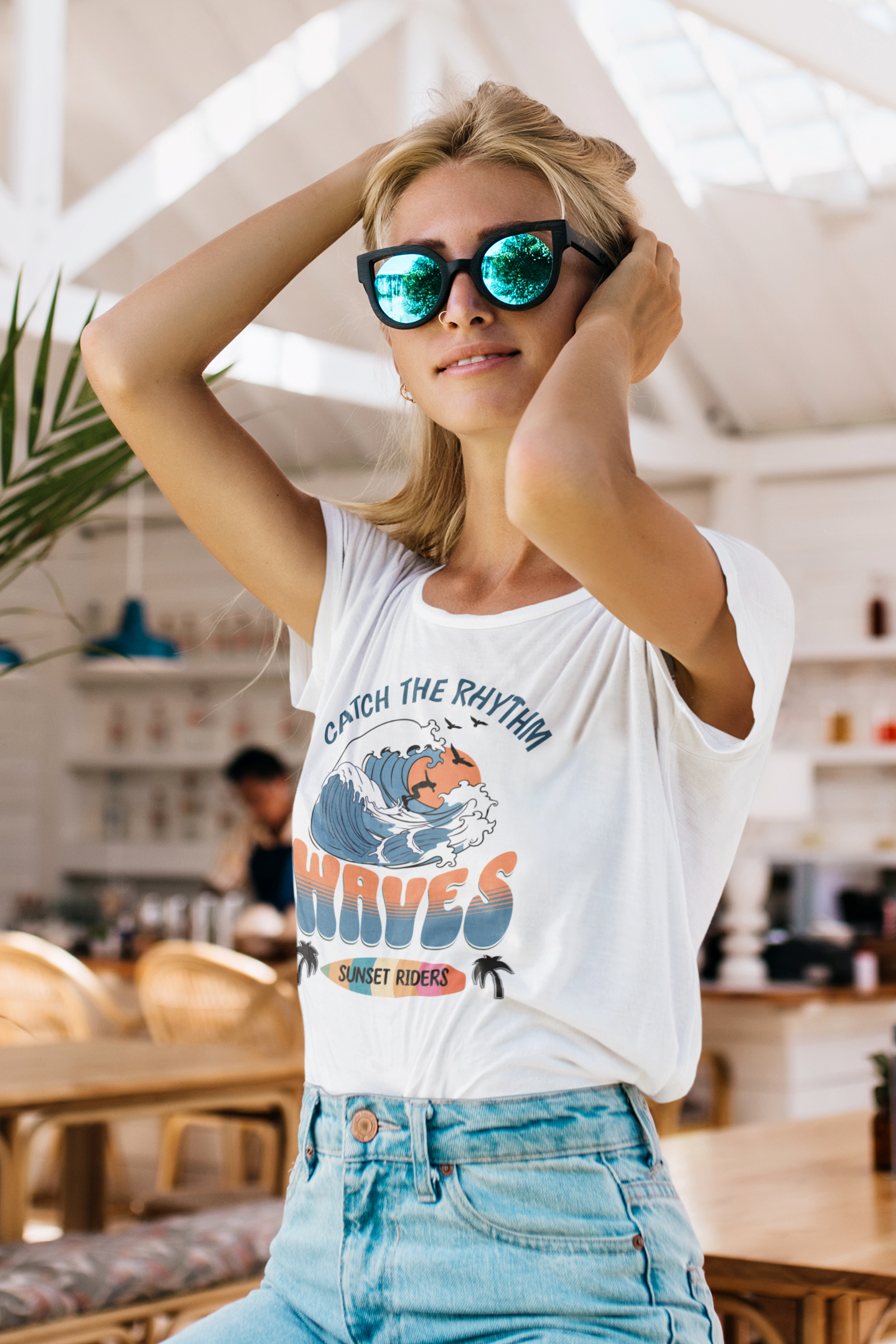 Waves Sunset Riders Tee